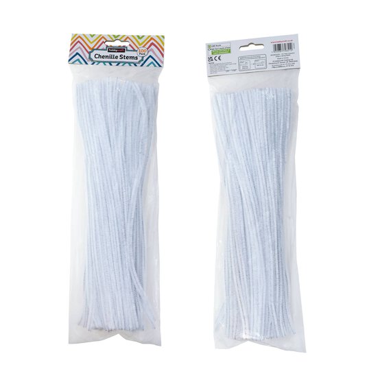 White Pipe Cleaners 100 Pack image number 3