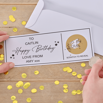 Silhouette: How to Make a Scratch Card & Envelope