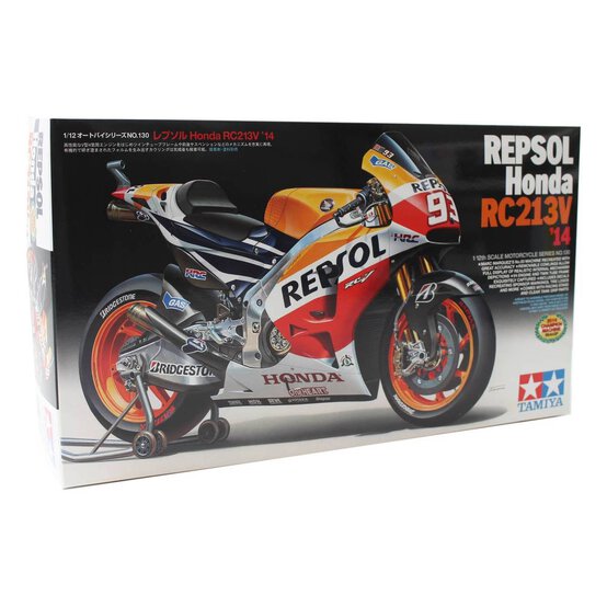 Tamiya Repsol Honda RC213V 14 Model Kit 1:12 image number 1