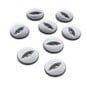 Hemline Grey Basic Fish Eye Button 8 Pack image number 1