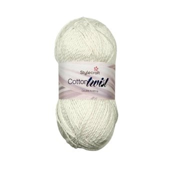 Stylecraft Snowdrop Cotton Twist DK Yarn 100g