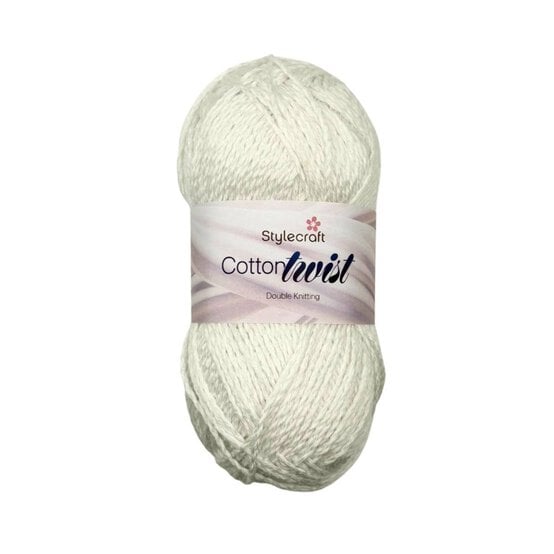Stylecraft Snowdrop Cotton Twist DK Yarn 100g image number 1