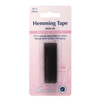 Hemline Black Hemming Tape 20mm x 3m