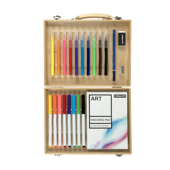Art Marker Bamboo Box Art Set 22 Pieces image number 3