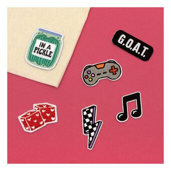 Fluffy Dice Peel and Stick Patch