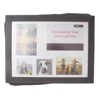 Personalisable Grey Lap Tray image number 2