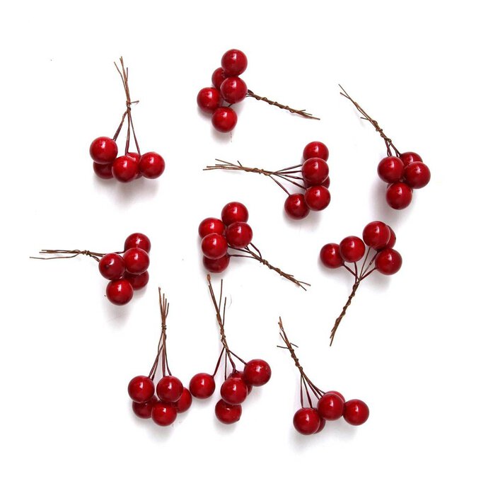 Red Berry Picks 50 Pack Hobbycraft