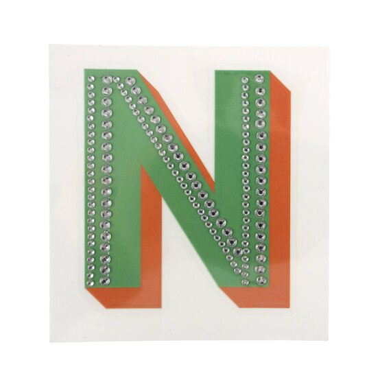 Cold Transfer and Bling Letter N Sticker Set image number 4