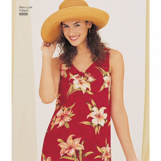 New Look Women’s Dress Sewing Pattern 6866 image number 5