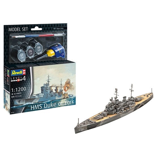 Revell HMS Duke of York Model Set 1:1200 image number 3
