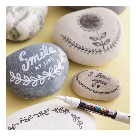 Uni-ball Posca White PC-1M Marker Pens 2 Pack image number 2