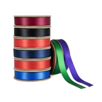 Navy Blue Double-Faced Satin Ribbon 12mm x 5m image number 5