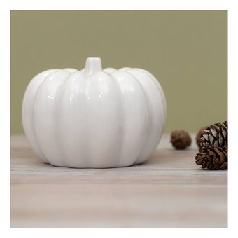 Glazed Ceramic Pumpkin 11cm