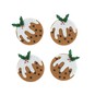 Christmas Pudding Felt Embellishments 4 Pack image number 1