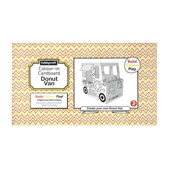 Colour-In Cardboard Donut Van image number 4