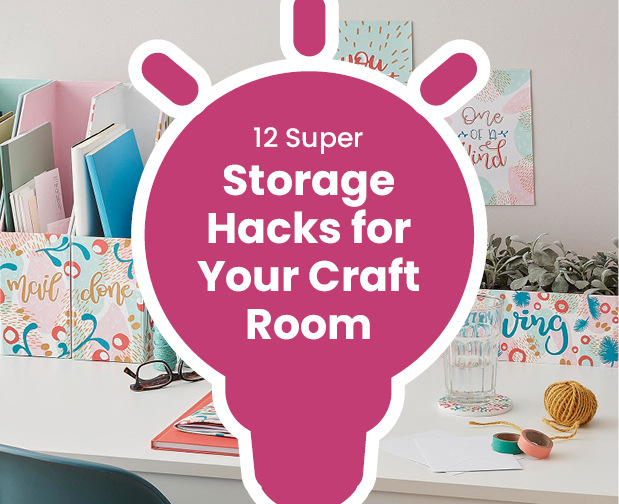 Idea - 12 Super Storage Hacks for Your Craft Room