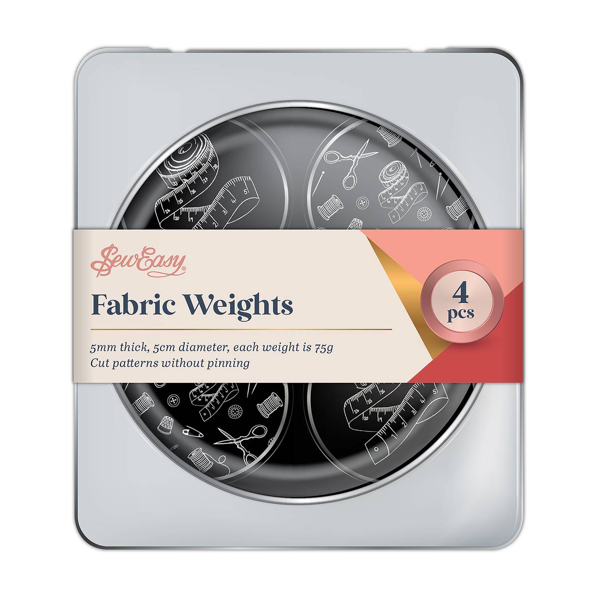 Sew Easy Fabric Weights w/ Pins- 2pk – Lincraft