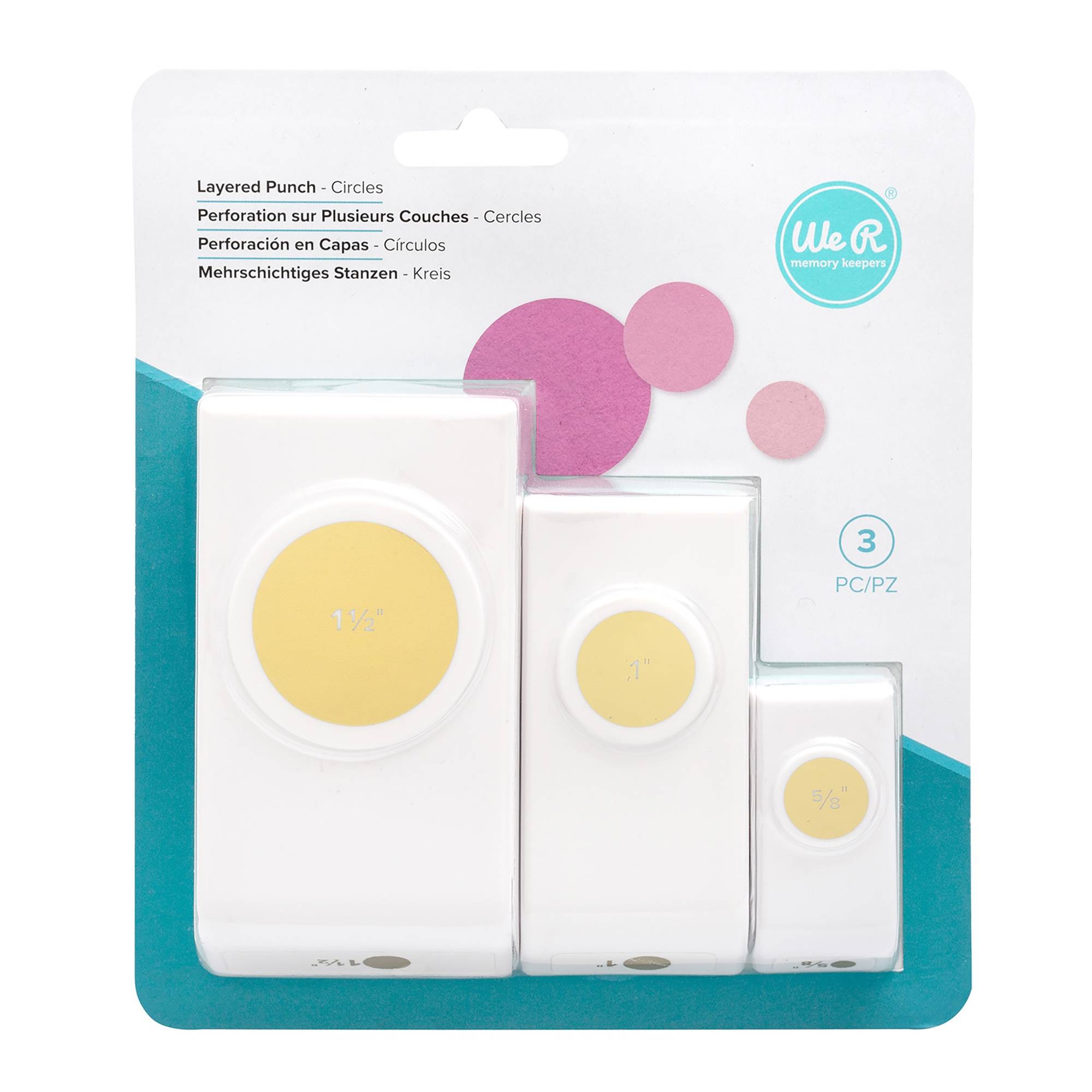 We R Punch We R Makers Circle Layered Punches 3 Pack | Hobbycraft