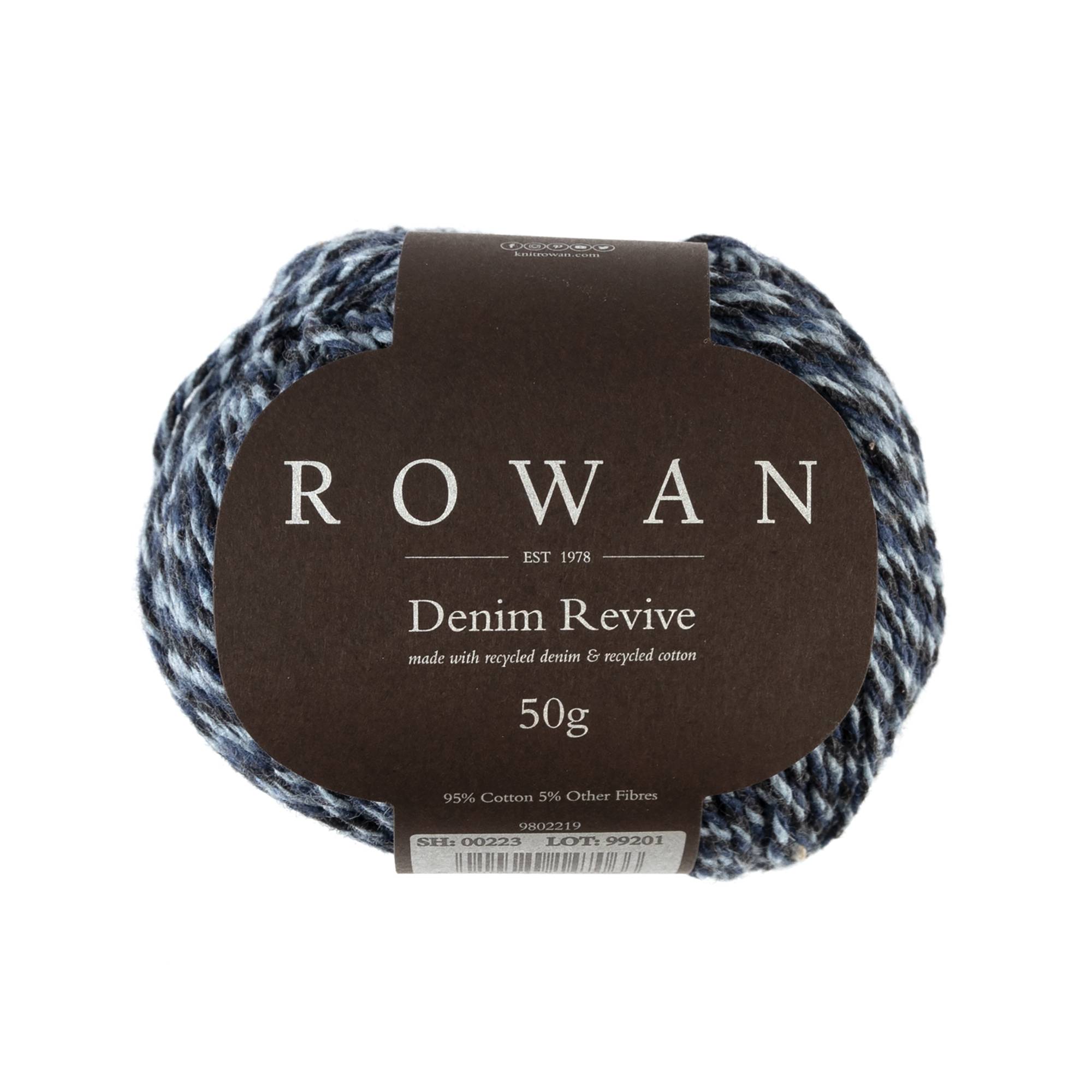 Rowan Indigo Denim Revive Yarn 50g Hobbycraft