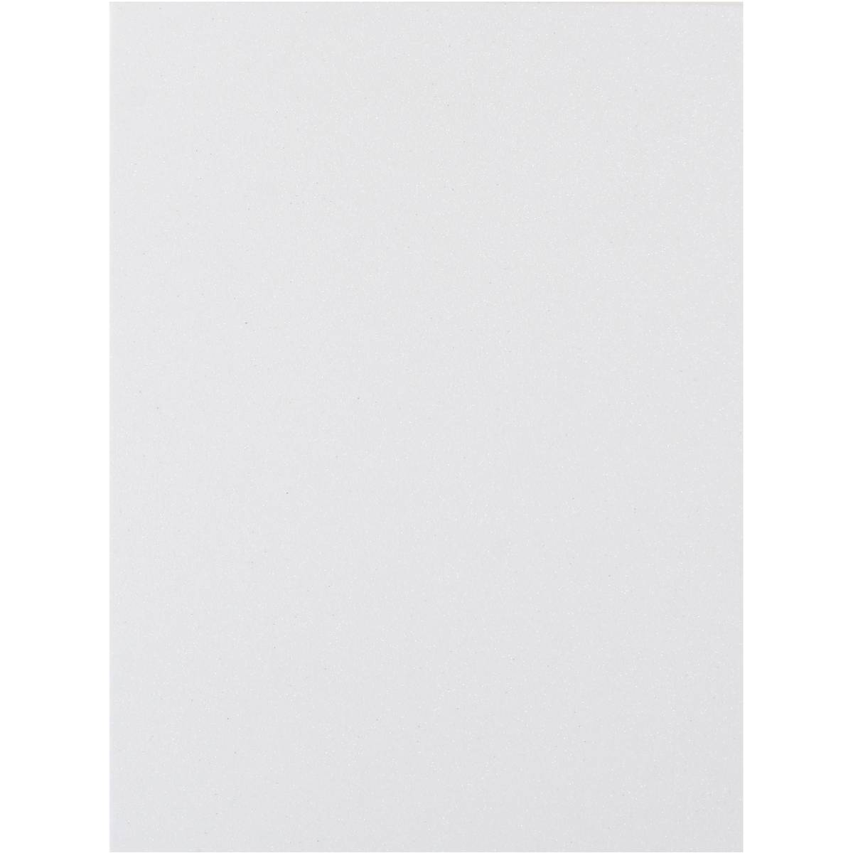 White Glitter Foam Sheet 22.5cm x 30cm Hobbycraft