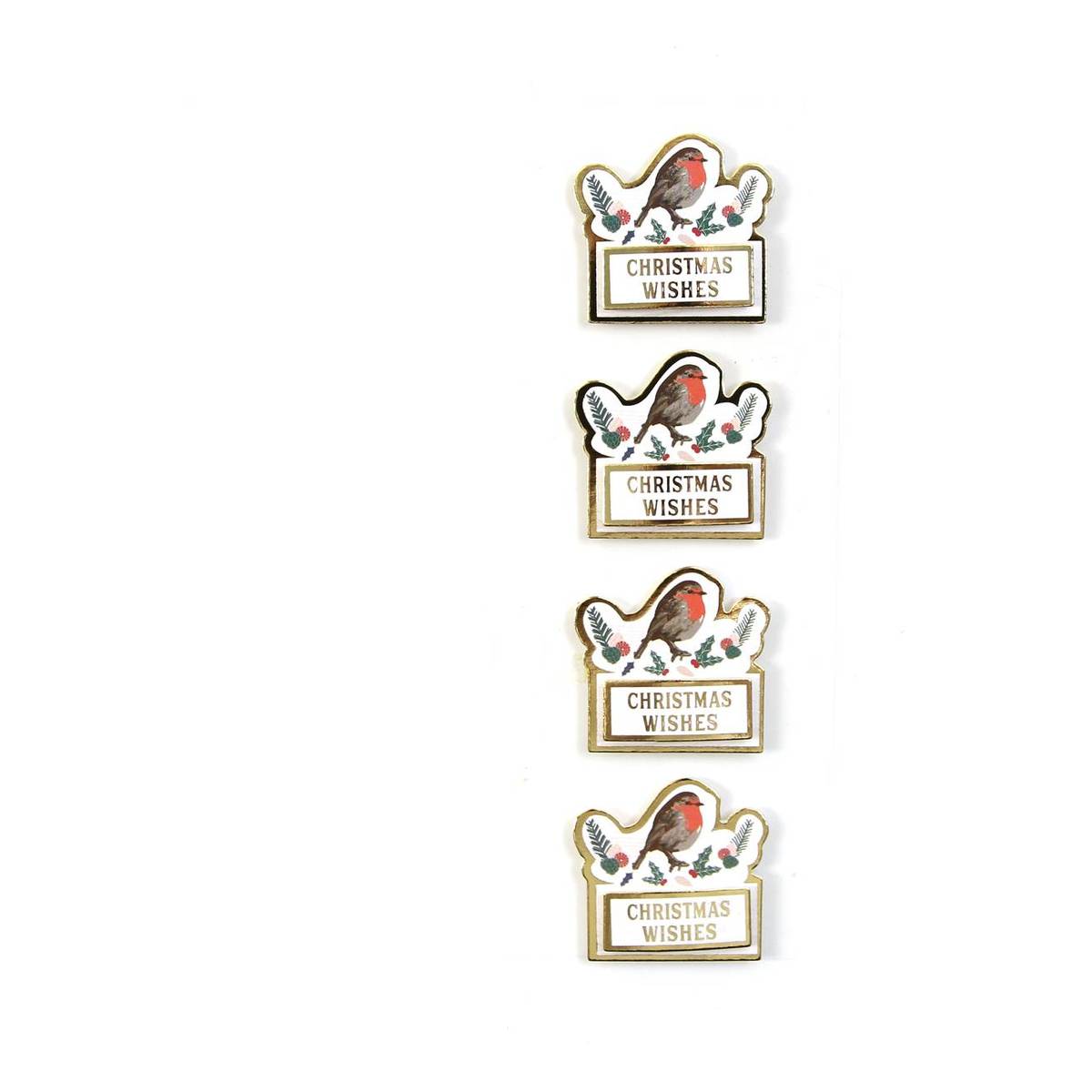 Robin Decoupage Stickers 4 Pack Hobbycraft