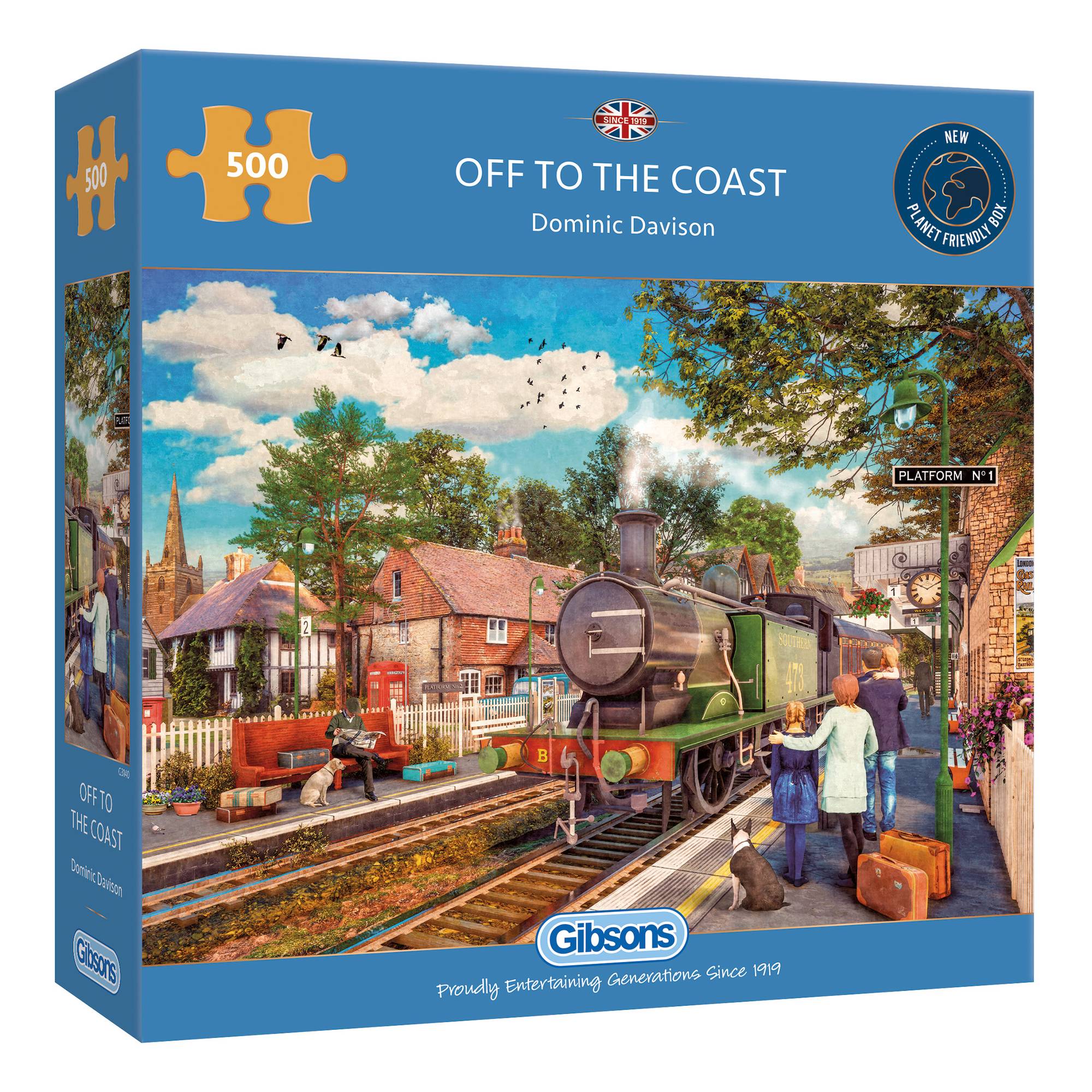 Gibsons Off to the Coast Jigsaw Puzzle 500 Pieces Hobbycraft
