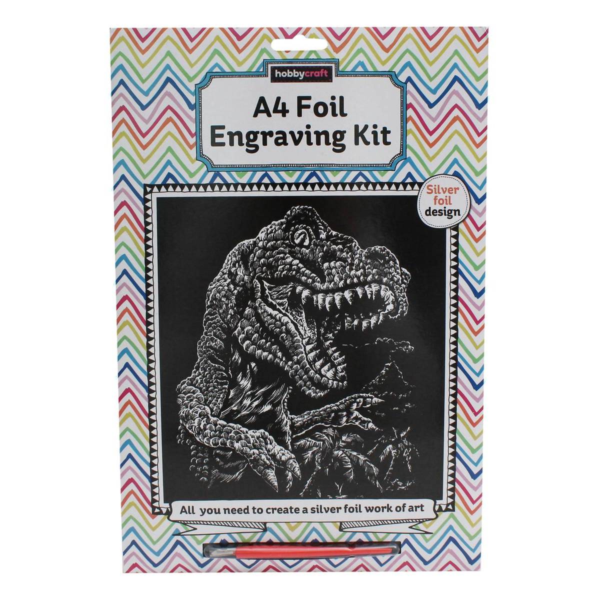Dinosaur Foil Engraving Kit A4 Hobbycraft