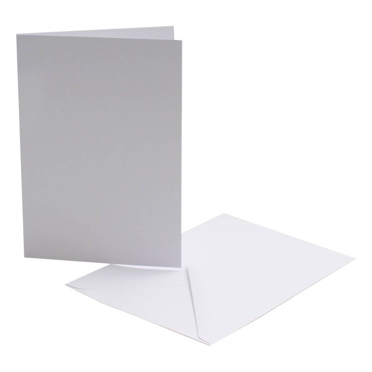 10 x A6 Cream Scalloped Card Blanks With White Envelopes 