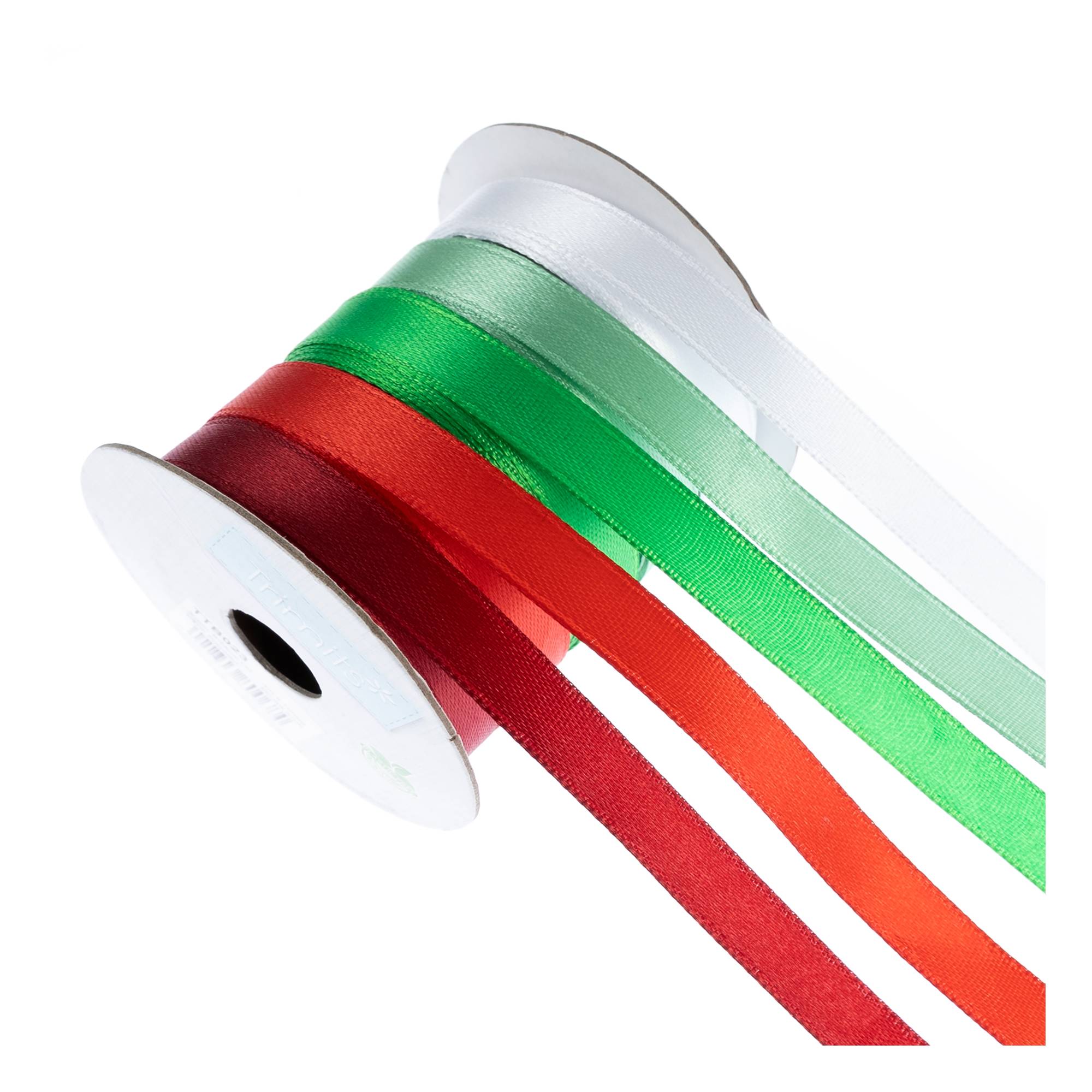 Assorted Christmas Satin Ribbons 5 Pack Hobbycraft