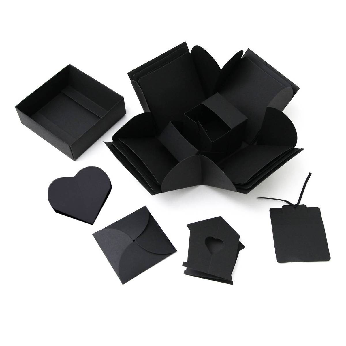 Black Explosion Box Scrapbook 12.5cm Hobbycraft