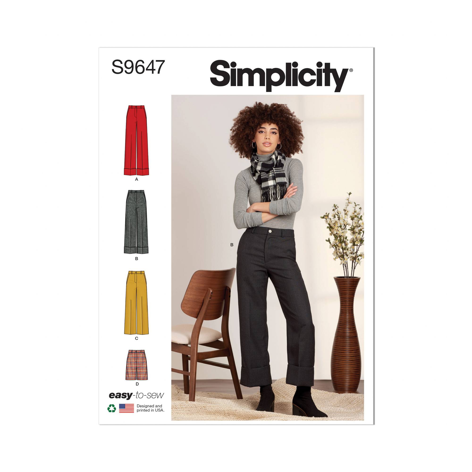 Simplicity Trousers and Shorts Sewing Pattern S9647 (6-14) | Hobbycraft