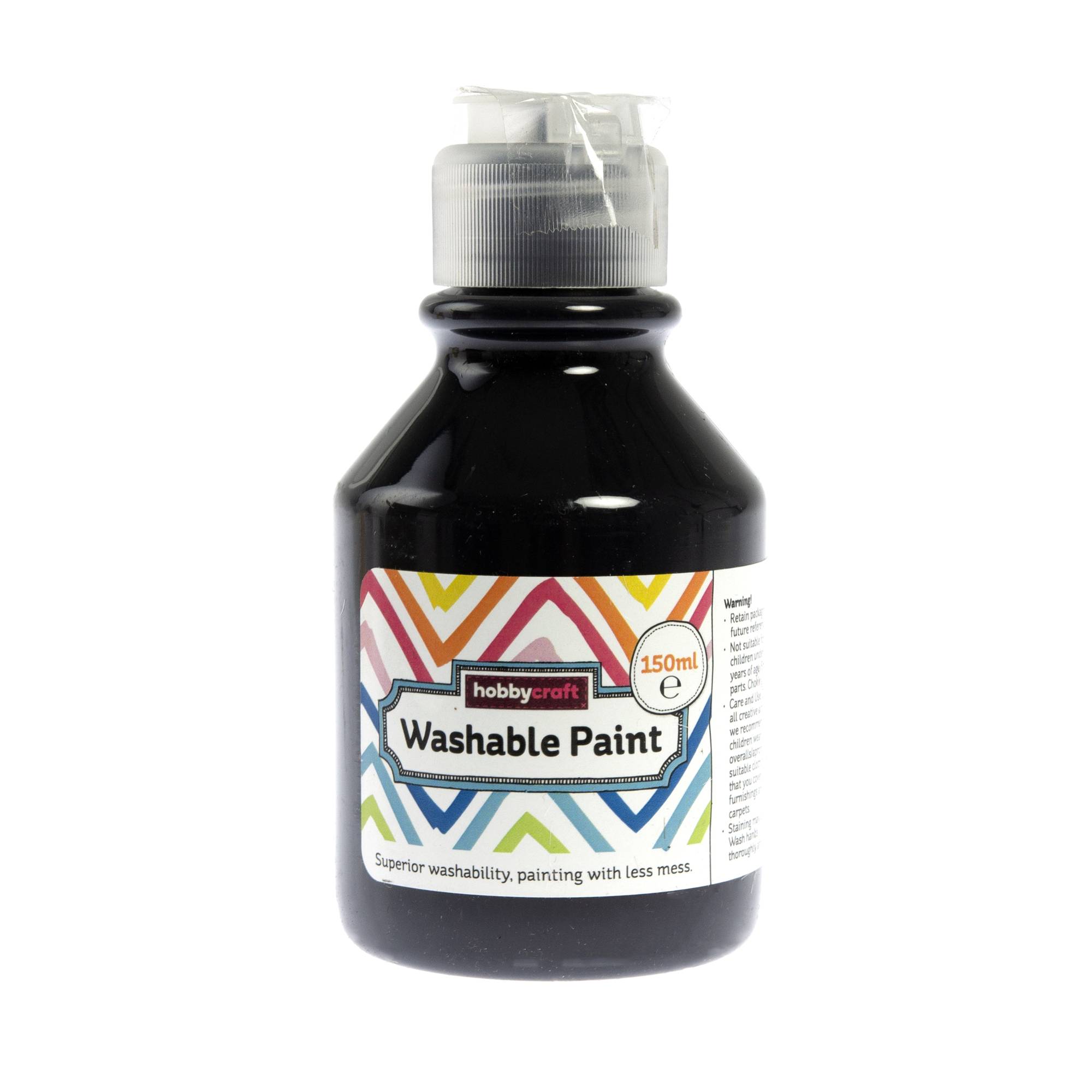 Black Washable Paint 150ml Hobbycraft