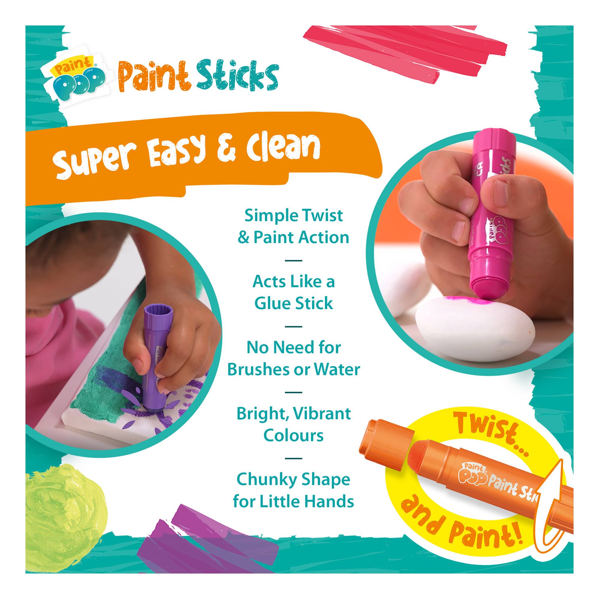 Paint Pop Paint Sticks 6 Pack Hobbycraft