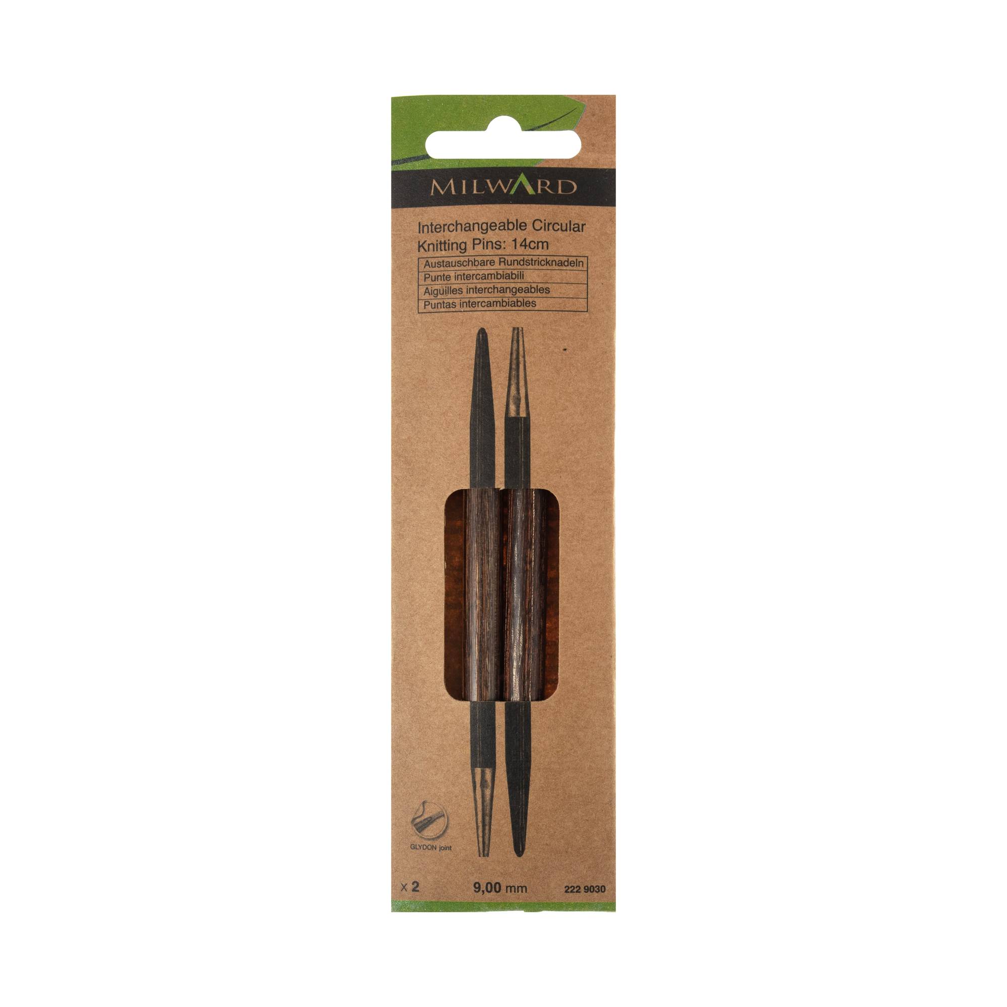 Milward Circular Interchangeable Knitting Needles 9mm x 14cm Hobbycraft