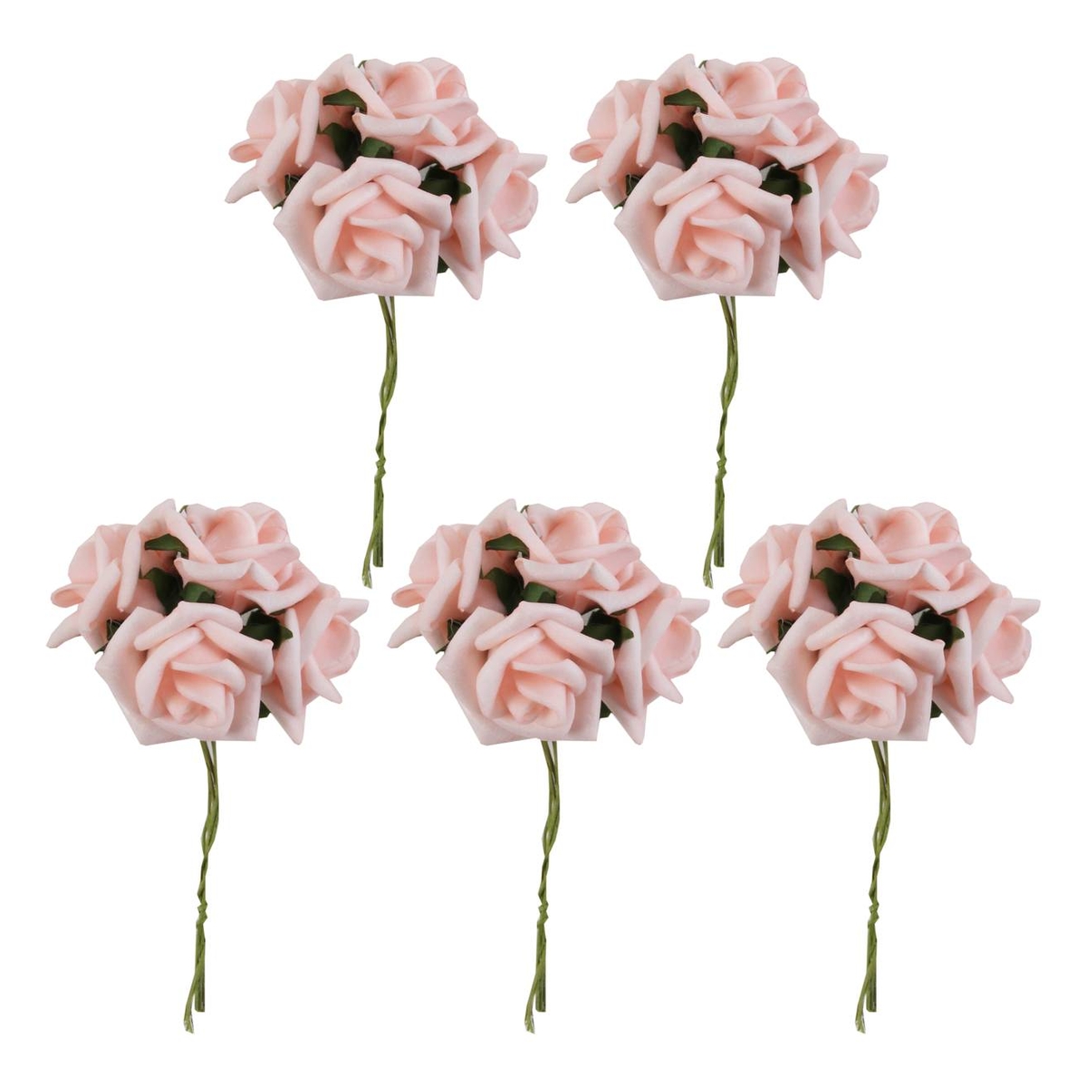 Pink Wired Rose Heads 20 Pack Hobbycraft
