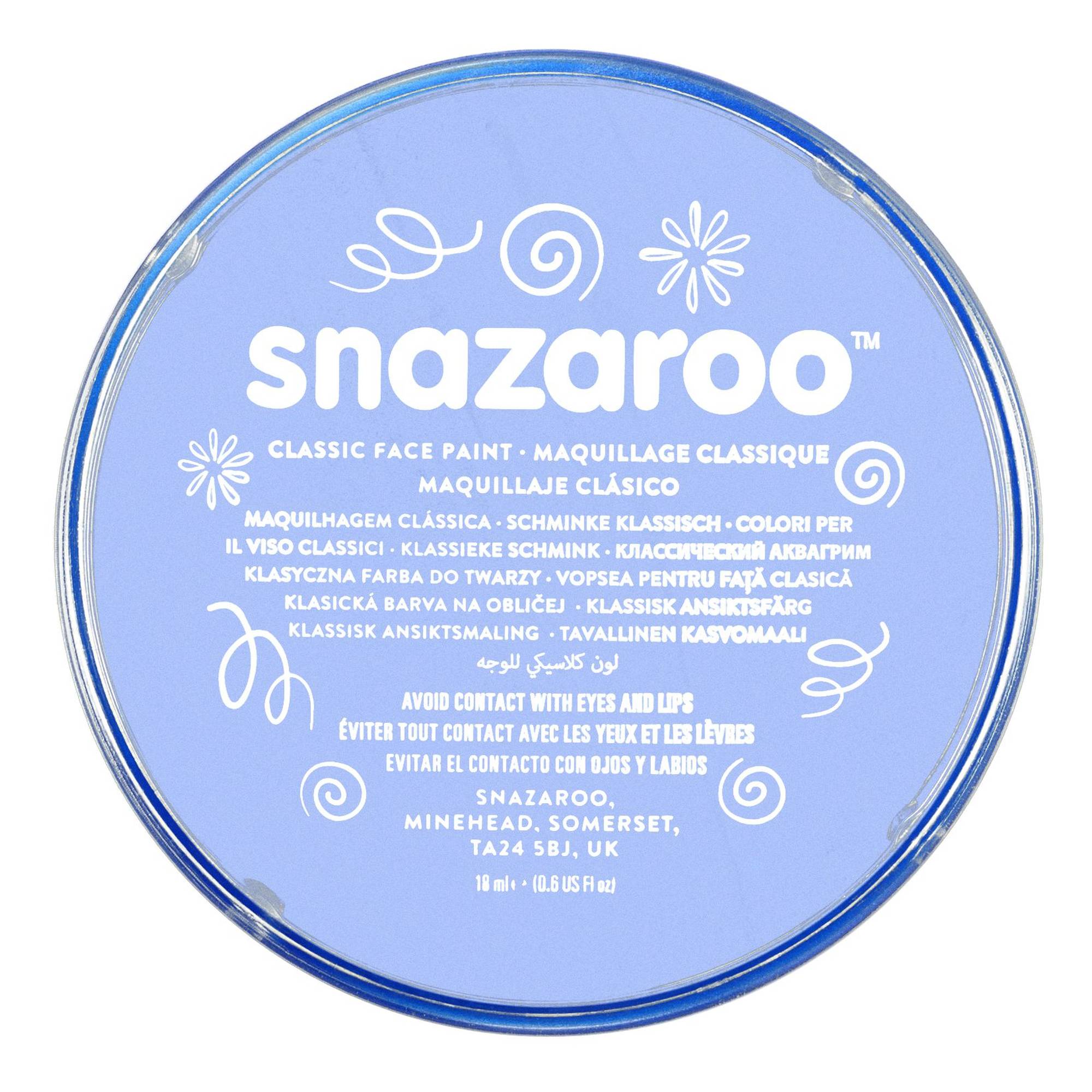 Snazaroo Pale Blue Face Paint Compact 18ml