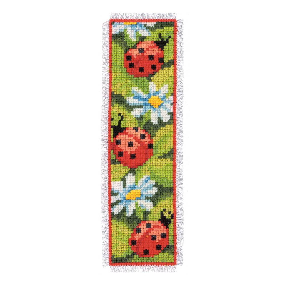 Vervaco Ladybirds Cross Stitch Bookmark Kit Hobbycraft