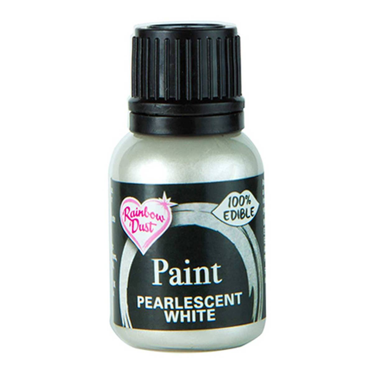 Rainbow Dust Pearlescent White Food Paint 25ml Hobbycraft