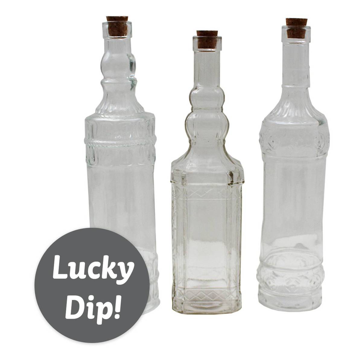 Assorted Clear Glass Bottle | Hobbycraft