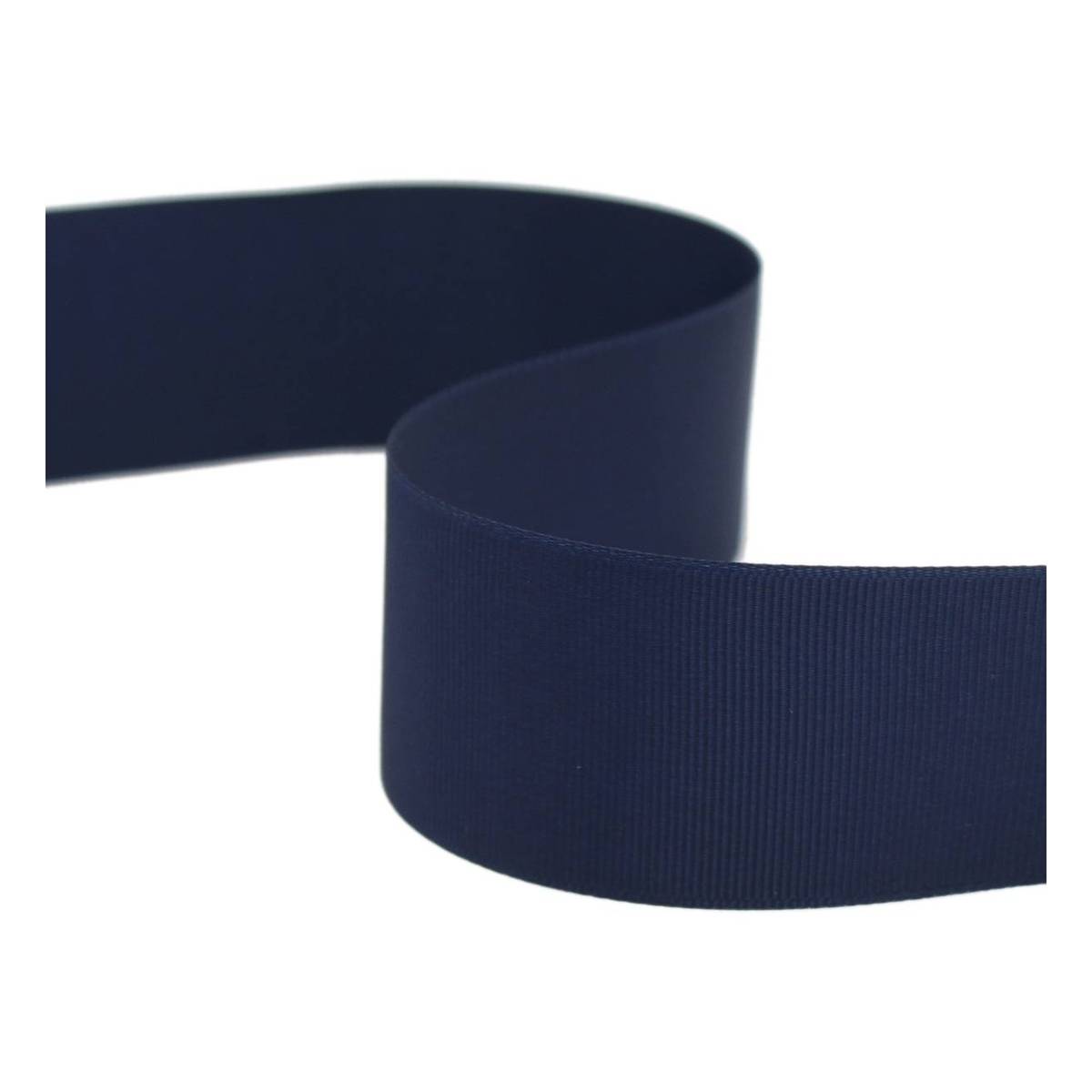 Navy Blue Grosgrain Ribbon 38mm x 5m Hobbycraft
