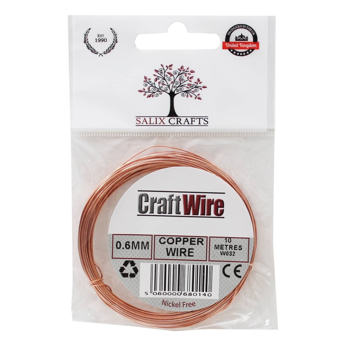 Salix Copper Wire 0.6mm x 10m Hobbycraft