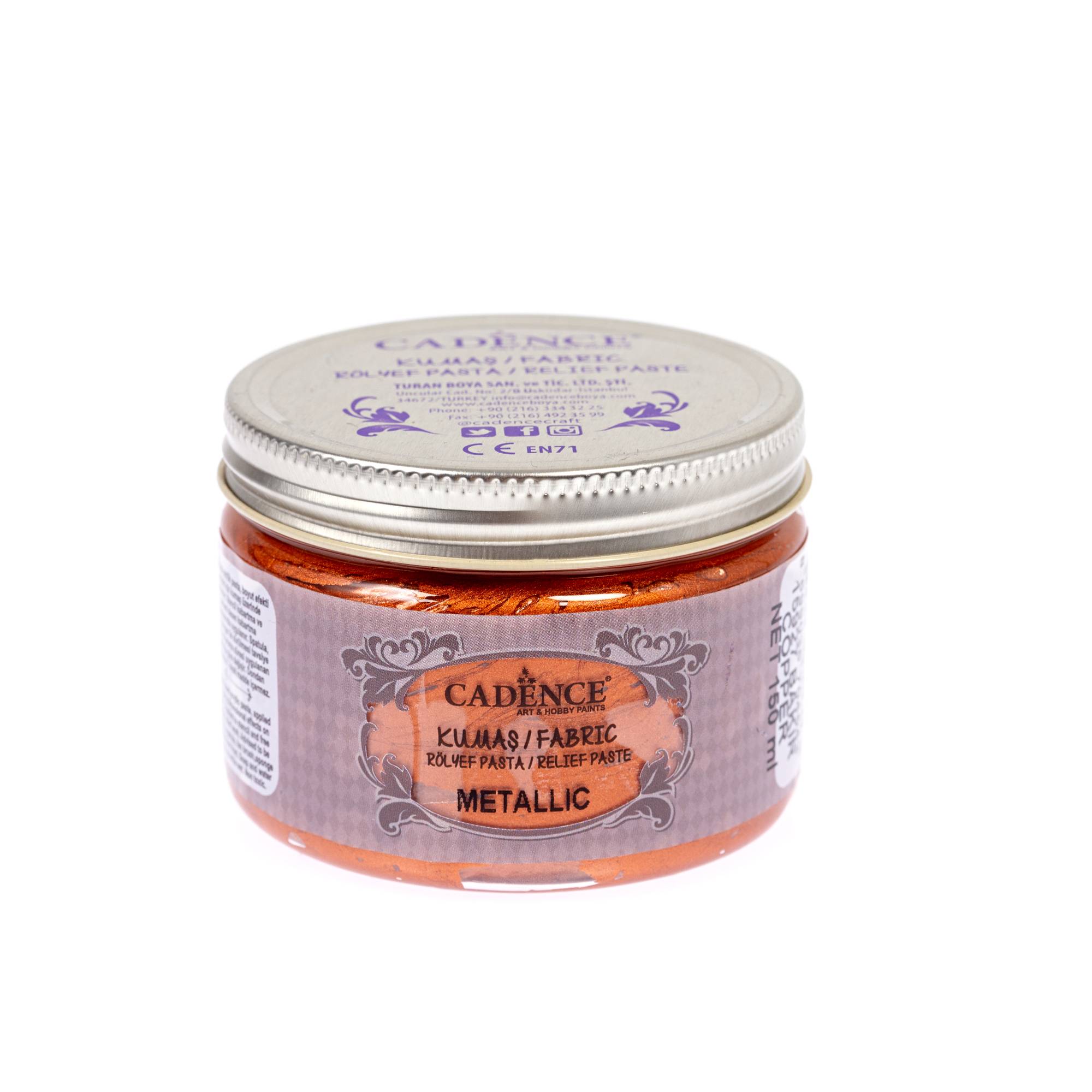 Cadence Metallic Copper Relief Paste 150ml Hobbycraft