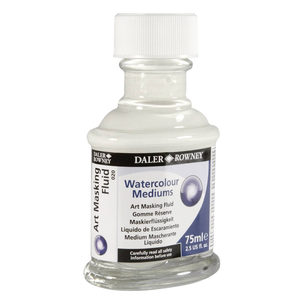 Watercolor Resist Medium White Masking Fluid For Watercolor Painting 60ml - Keeps Areas Colorless With Sharp Edges Sharp Edges Watercolor Technique