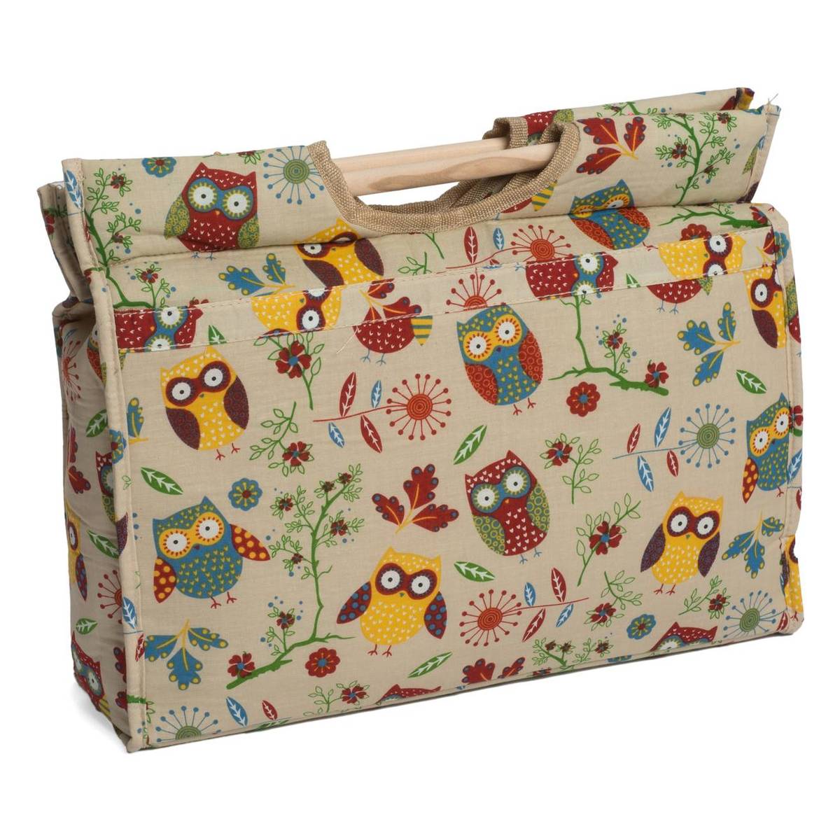 Owl Craft Bag with Wooden Handles Hobbycraft