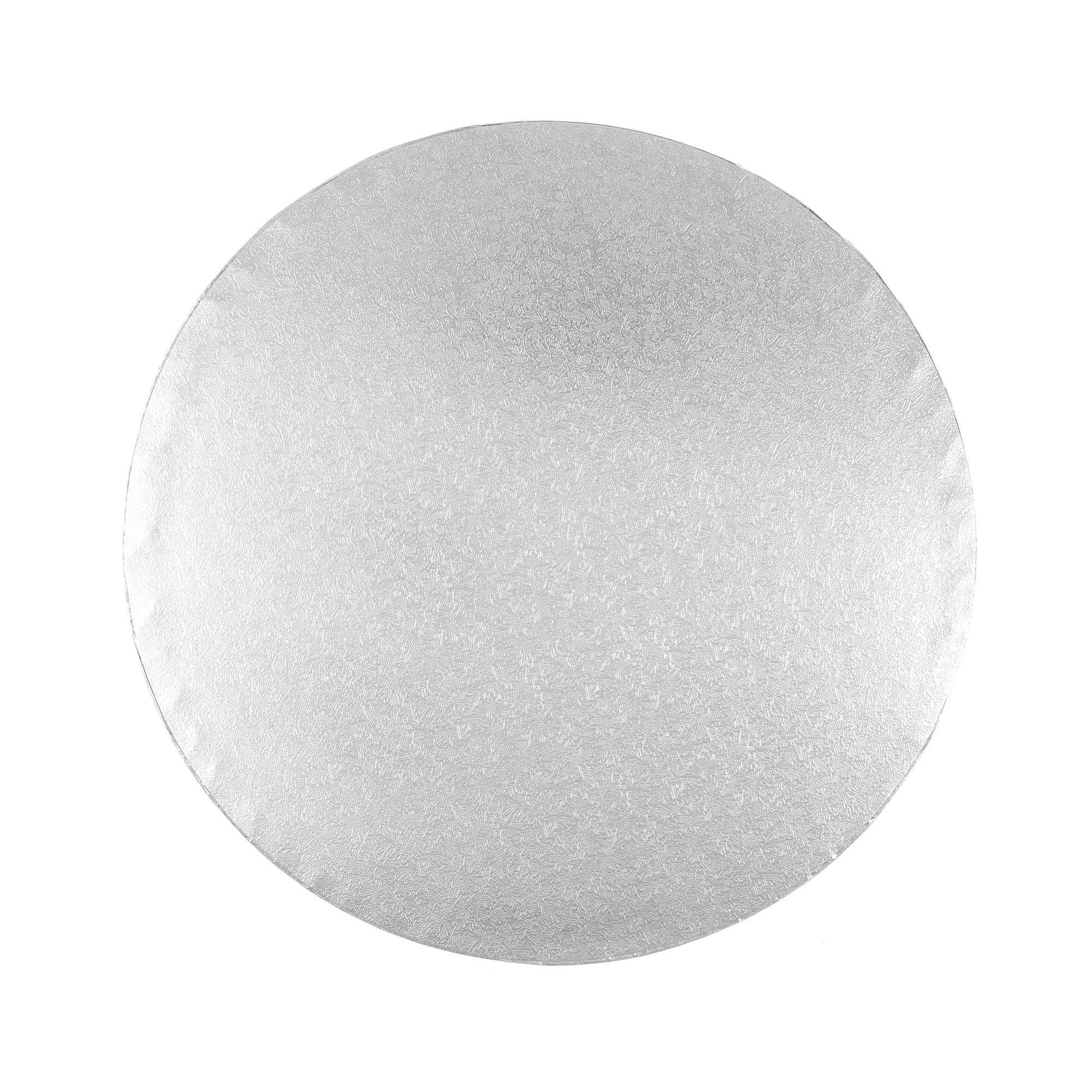 Silver Round Cake Drum 12 Inches Hobbycraft