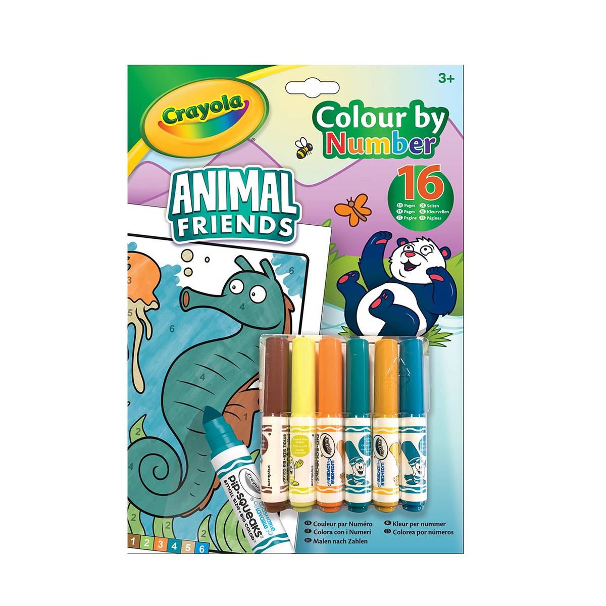 Crayola Colour By Numbers Colouring Book Hobbycraft