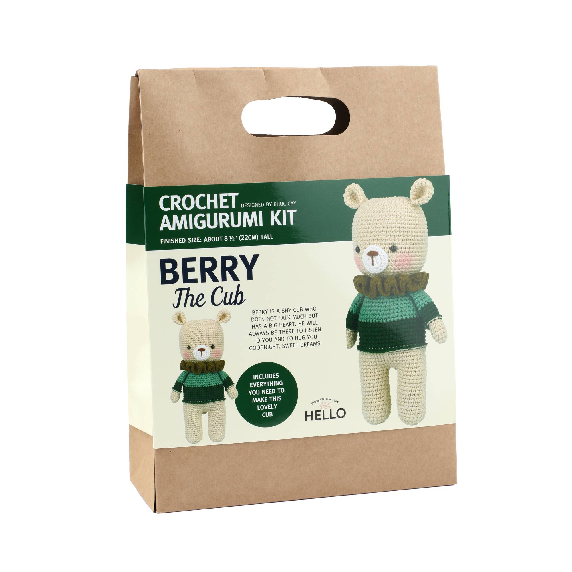 Berry the Cub Crochet Amigurumi Kit Hobbycraft