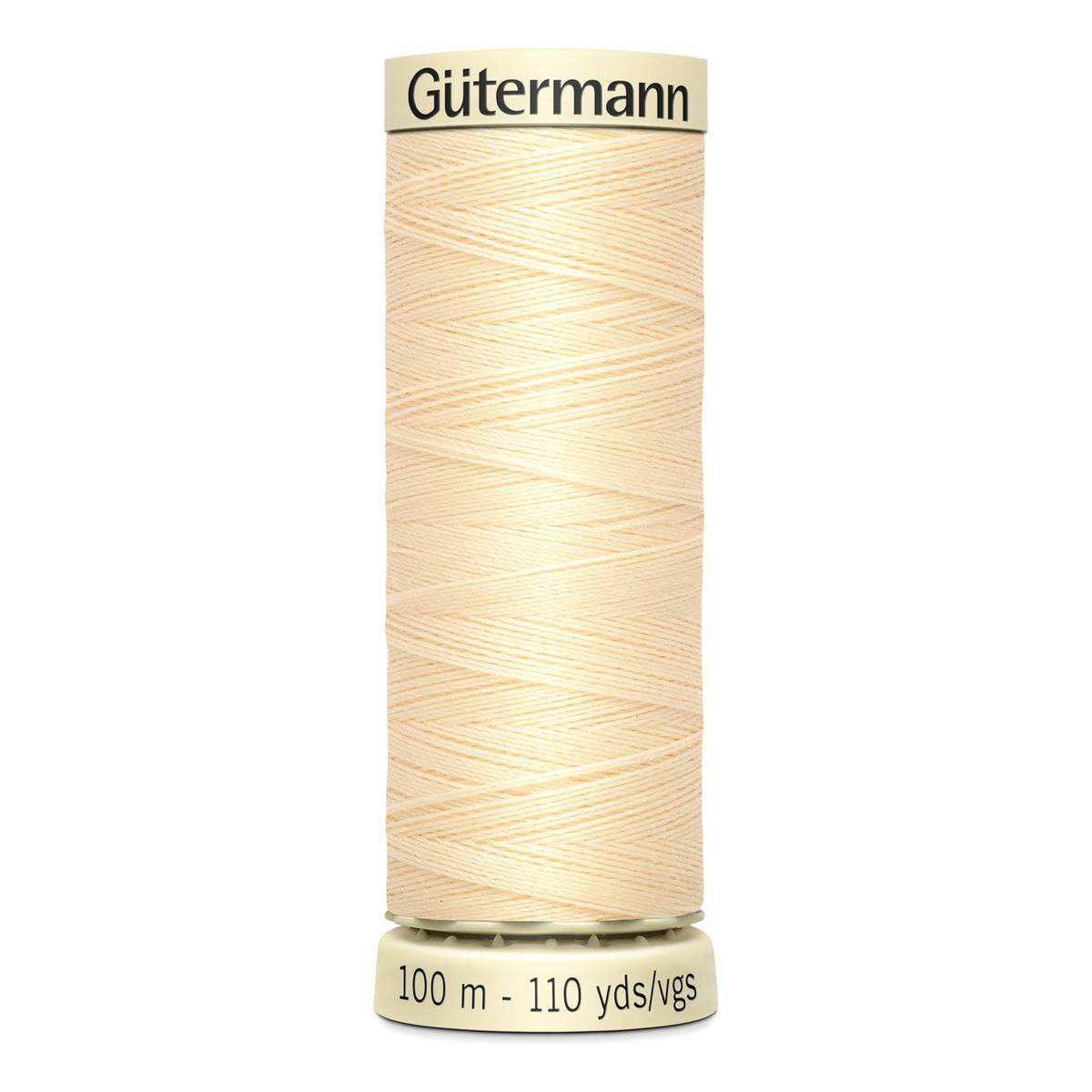 Gutermann Cream Sew All Thread 100m (610) Hobbycraft