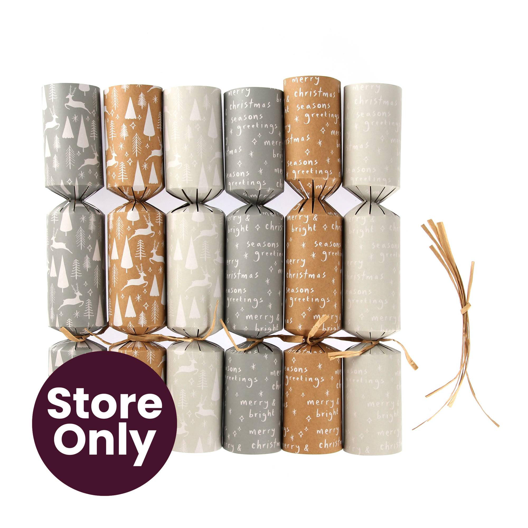 Trees and Sentiment Fillable Crackers 6 Pack Hobbycraft