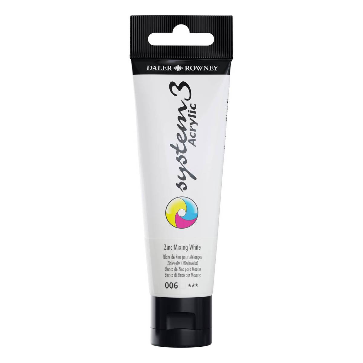 DalerRowney System3 Zinc Mixing White Acrylic Paint 59ml Hobbycraft